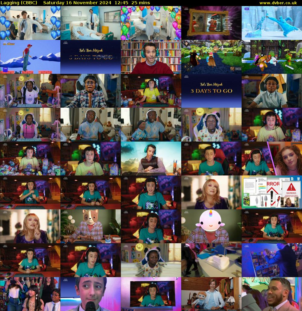 Lagging (CBBC) Saturday 16 November 2024 12:45 - 13:10