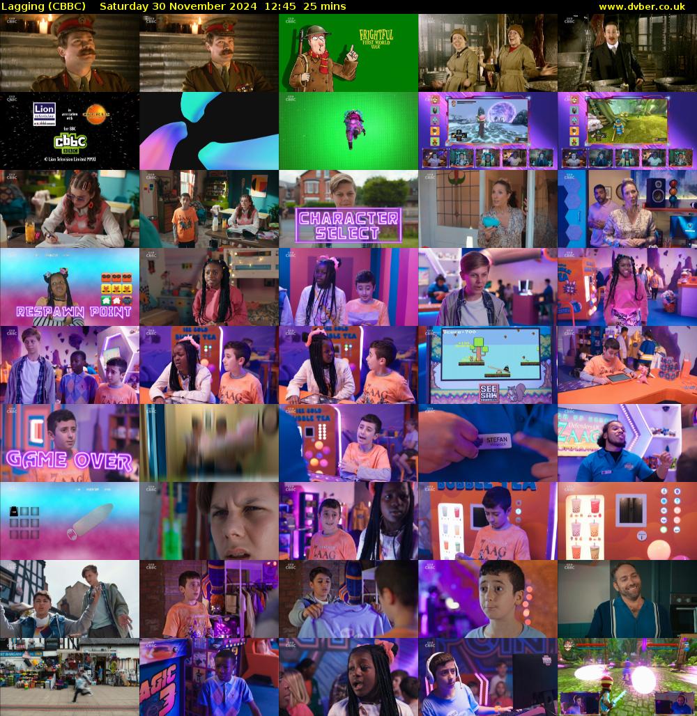Lagging (CBBC) Saturday 30 November 2024 12:45 - 13:10