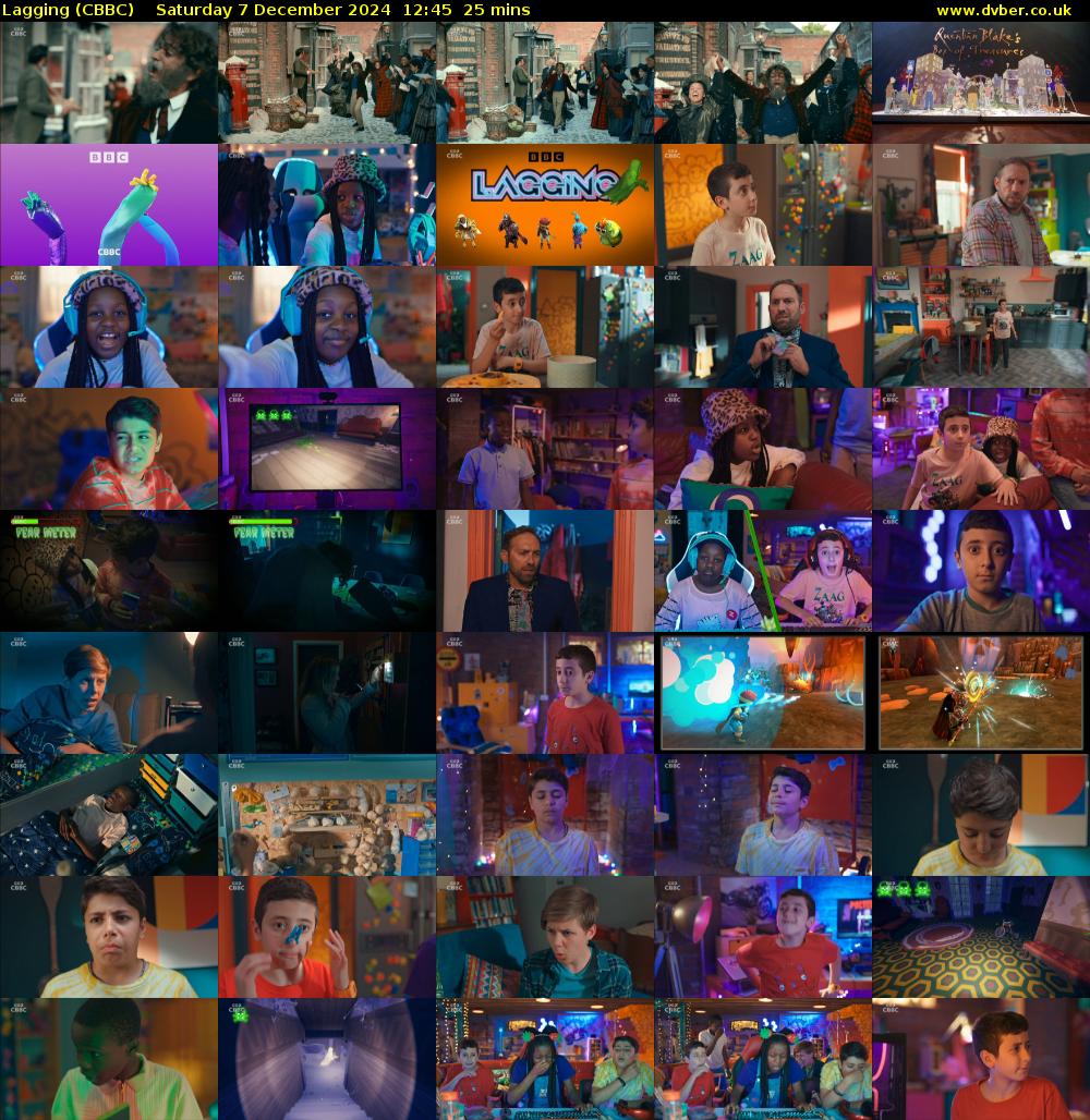 Lagging (CBBC) Saturday 7 December 2024 12:45 - 13:10