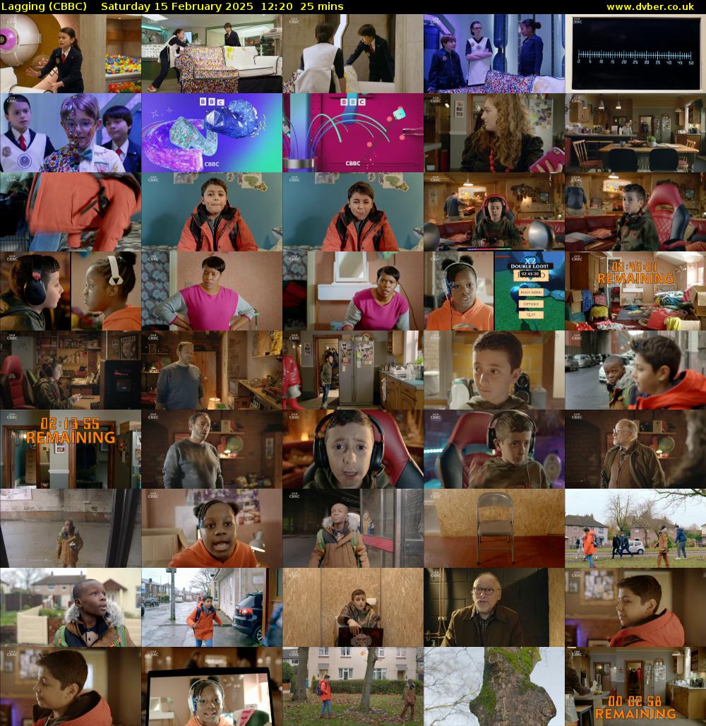 Lagging (CBBC) Saturday 15 February 2025 12:20 - 12:45