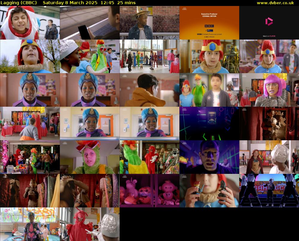Lagging (CBBC) Saturday 8 March 2025 12:45 - 13:10