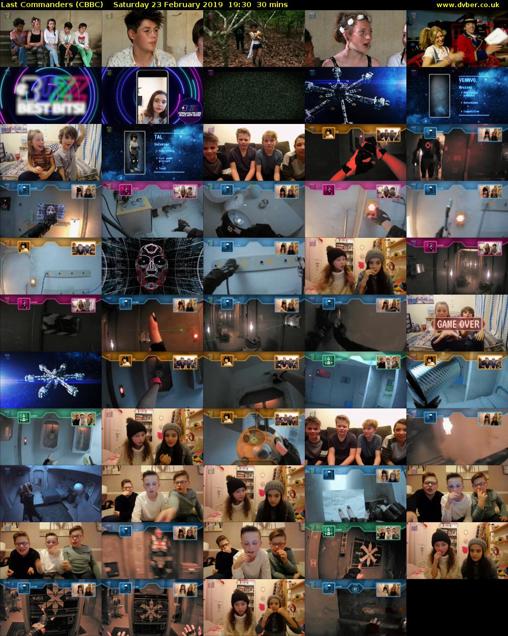 Last Commanders (CBBC) Saturday 23 February 2019 19:30 - 20:00