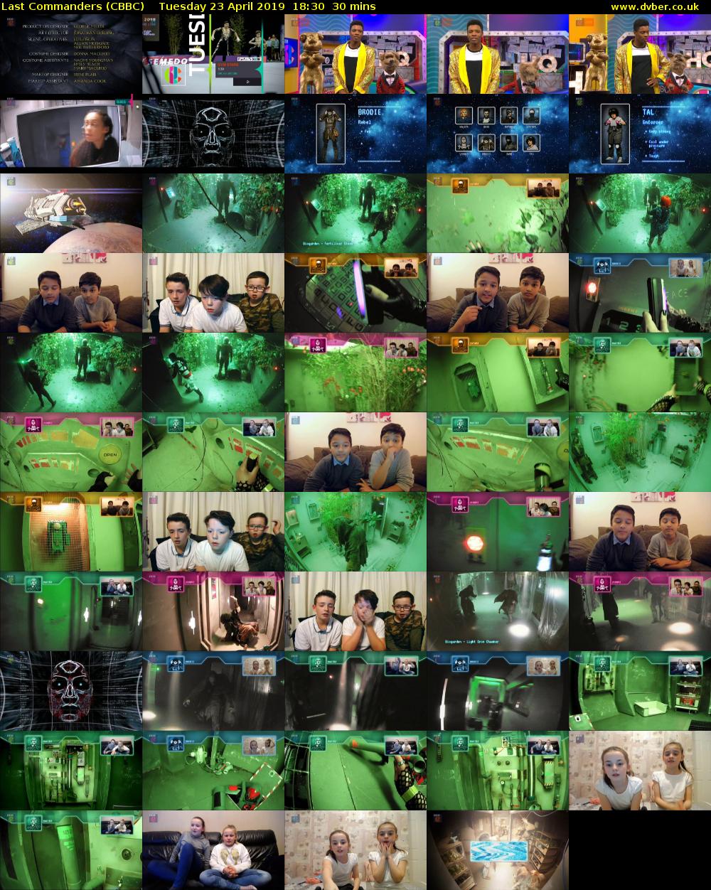 Last Commanders (CBBC) Tuesday 23 April 2019 18:30 - 19:00