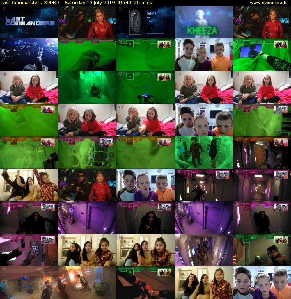 Last Commanders (CBBC) Saturday 13 July 2019 19:30 - 19:55
