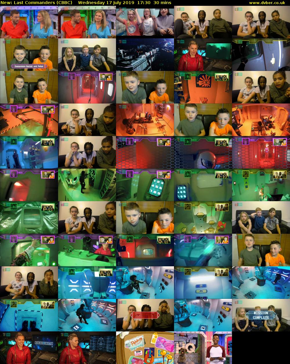 Last Commanders (CBBC) Wednesday 17 July 2019 17:30 - 18:00