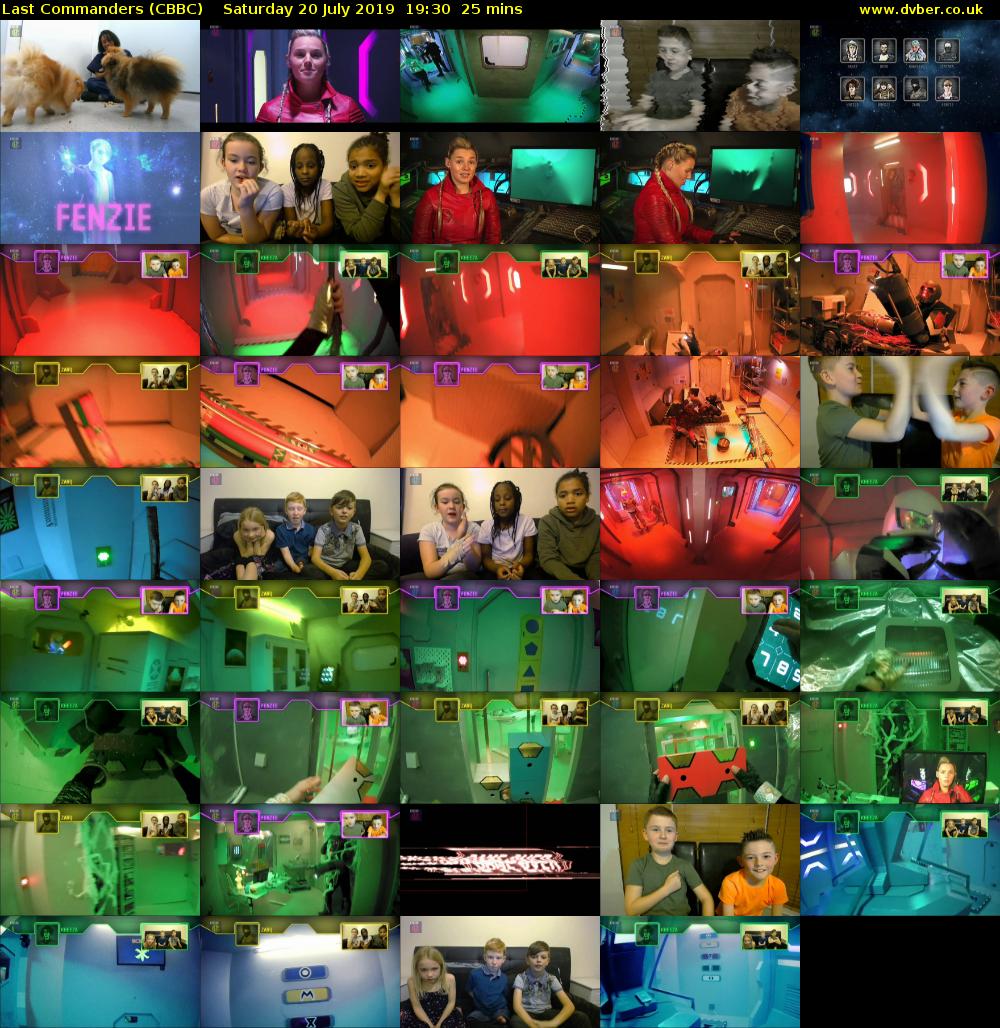 Last Commanders (CBBC) Saturday 20 July 2019 19:30 - 19:55