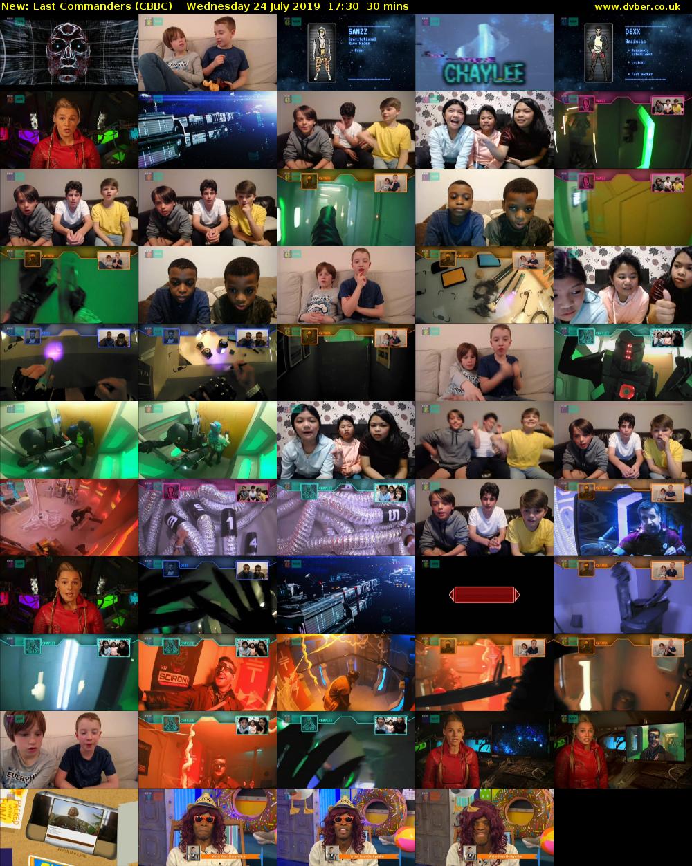 Last Commanders (CBBC) Wednesday 24 July 2019 17:30 - 18:00