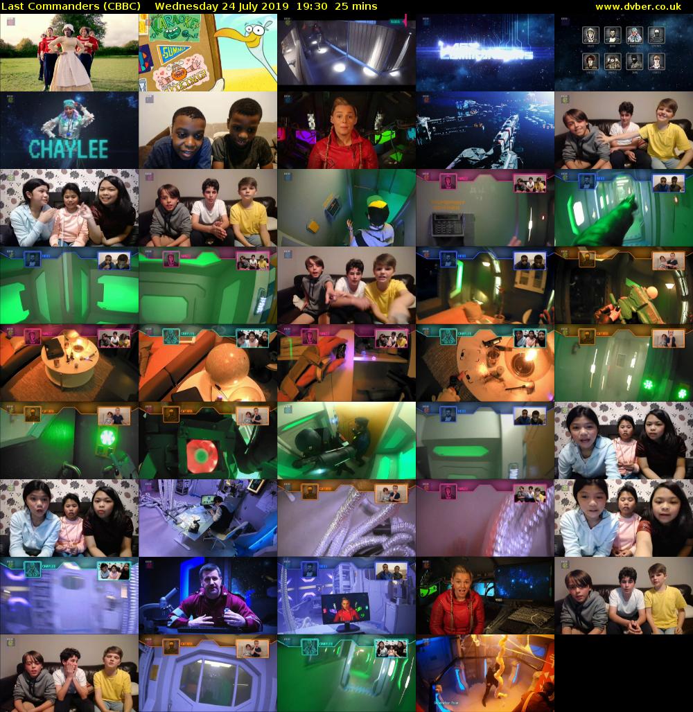 Last Commanders (CBBC) Wednesday 24 July 2019 19:30 - 19:55