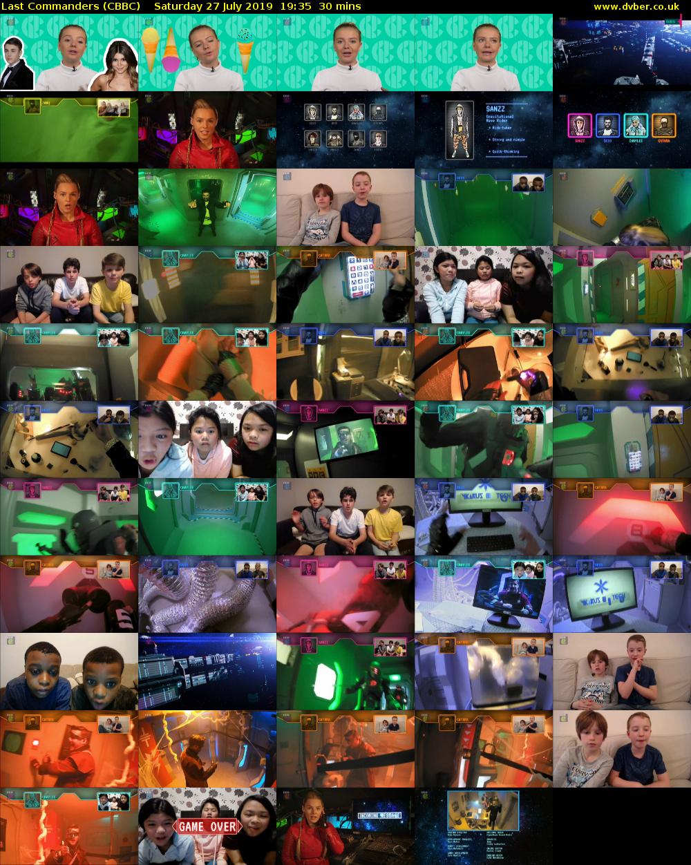 Last Commanders (CBBC) Saturday 27 July 2019 19:35 - 20:05