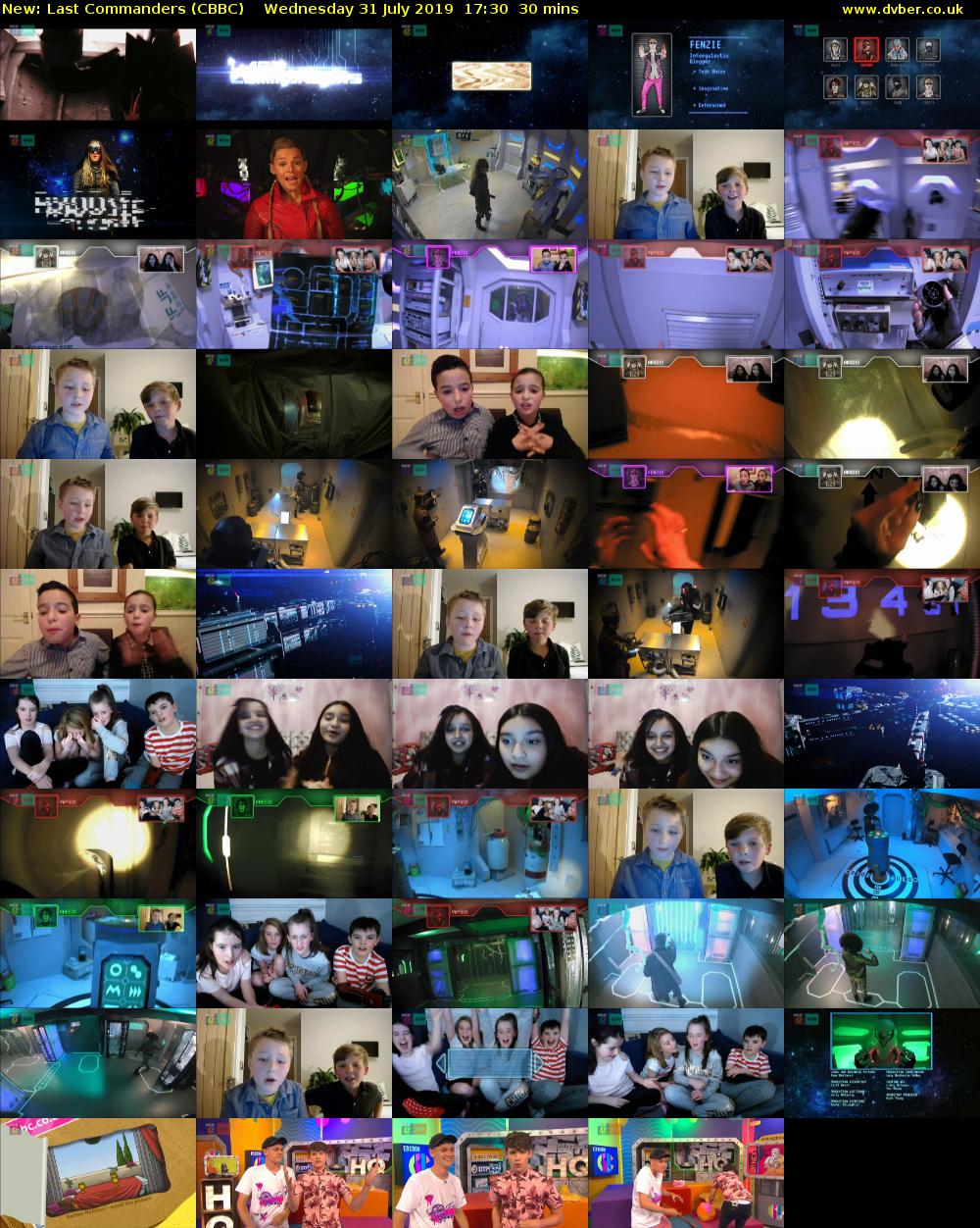 Last Commanders (CBBC) Wednesday 31 July 2019 17:30 - 18:00