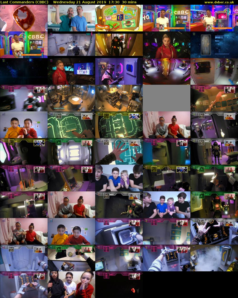 Last Commanders (CBBC) Wednesday 21 August 2019 17:30 - 18:00
