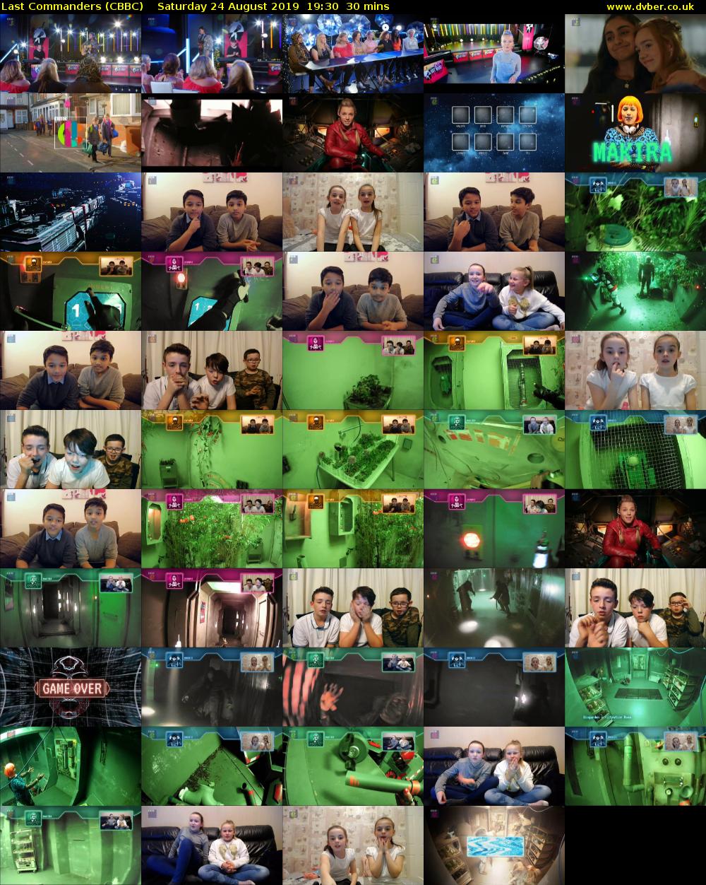 Last Commanders (CBBC) Saturday 24 August 2019 19:30 - 20:00