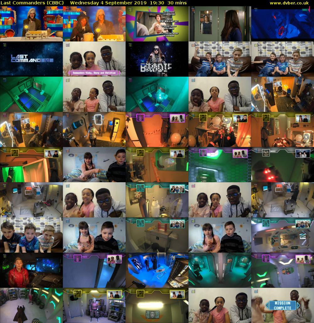 Last Commanders (CBBC) Wednesday 4 September 2019 19:30 - 20:00