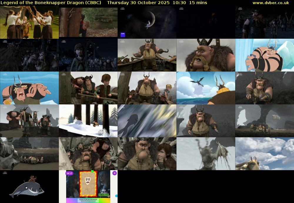 Legend Of The Boneknapper Dragon (CBBC) Thursday 30 October 2025 10:30 - 10:45