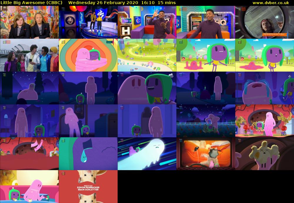 Little Big Awesome (CBBC) Wednesday 26 February 2020 16:10 - 16:25