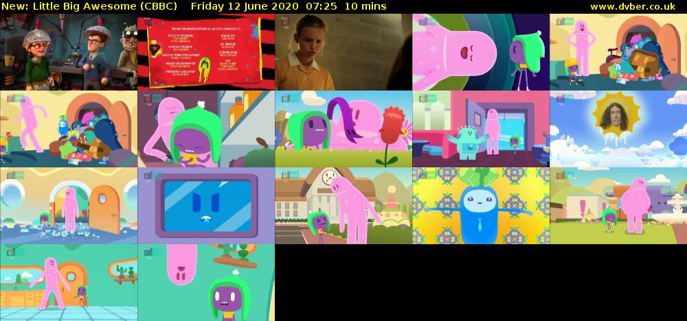 Little Big Awesome (CBBC) Friday 12 June 2020 07:25 - 07:35
