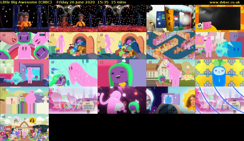 Little Big Awesome (CBBC) Friday 26 June 2020 15:35 - 15:50