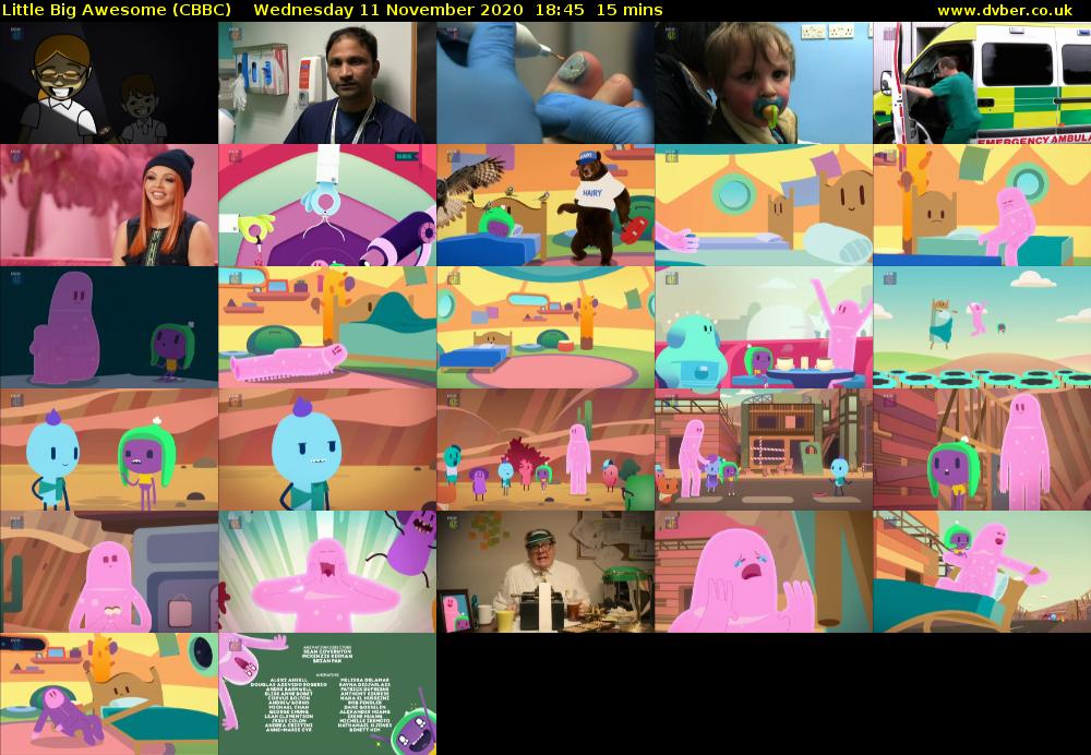 Little Big Awesome (CBBC) Wednesday 11 November 2020 18:45 - 19:00