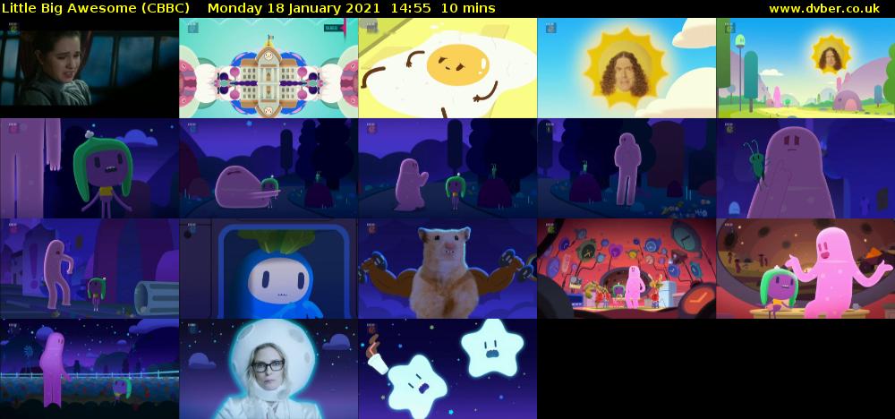 Little Big Awesome (CBBC) Monday 18 January 2021 14:55 - 15:05