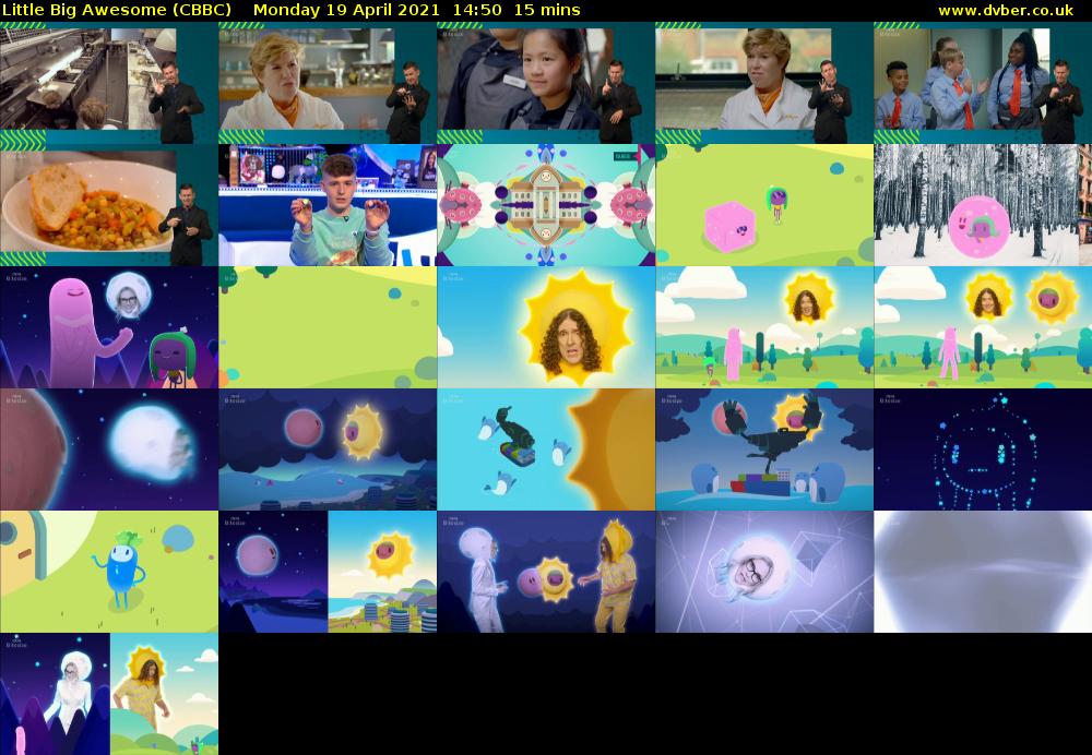 Little Big Awesome (CBBC) Monday 19 April 2021 14:50 - 15:05