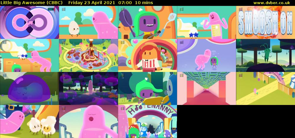 Little Big Awesome (CBBC) Friday 23 April 2021 07:00 - 07:10
