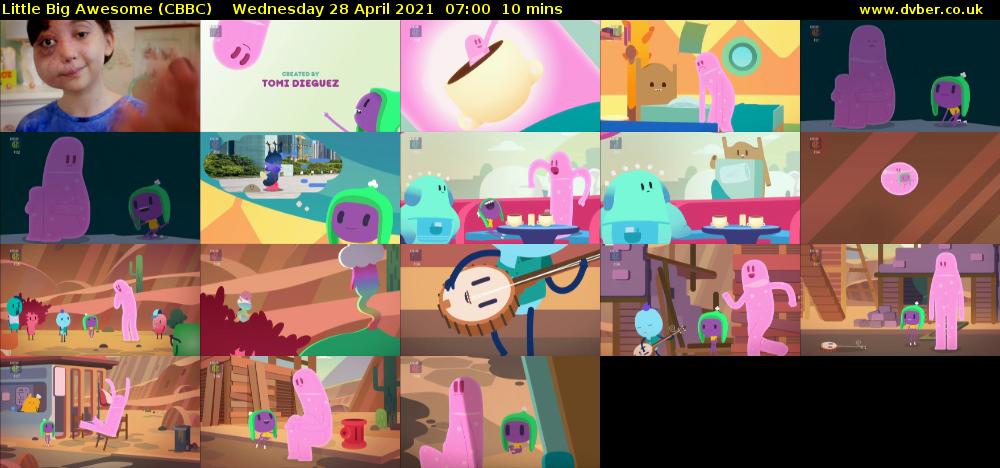 Little Big Awesome (CBBC) Wednesday 28 April 2021 07:00 - 07:10