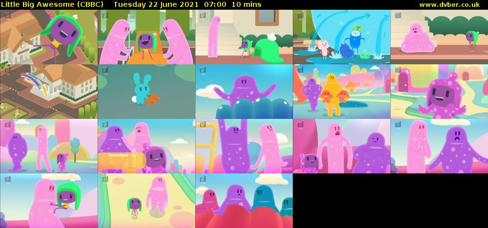 Little Big Awesome (CBBC) Tuesday 22 June 2021 07:00 - 07:10