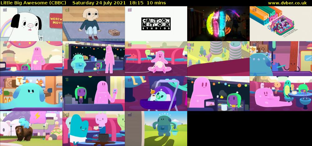 Little Big Awesome (CBBC) Saturday 24 July 2021 18:15 - 18:25