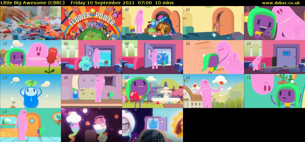 Little Big Awesome (CBBC) Friday 10 September 2021 07:00 - 07:10