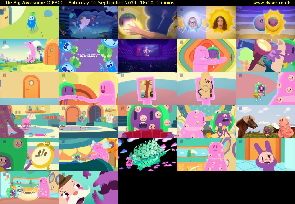Little Big Awesome (CBBC) Saturday 11 September 2021 18:10 - 18:25
