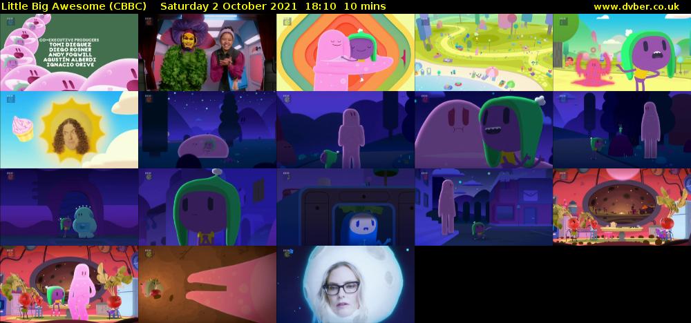 Little Big Awesome (CBBC) Saturday 2 October 2021 18:10 - 18:20
