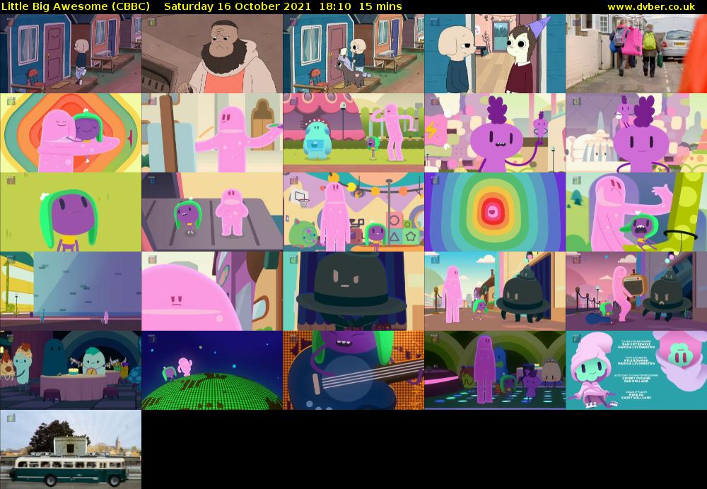 Little Big Awesome (CBBC) Saturday 16 October 2021 18:10 - 18:25