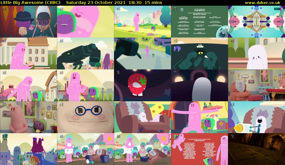 Little Big Awesome (CBBC) Saturday 23 October 2021 18:30 - 18:45