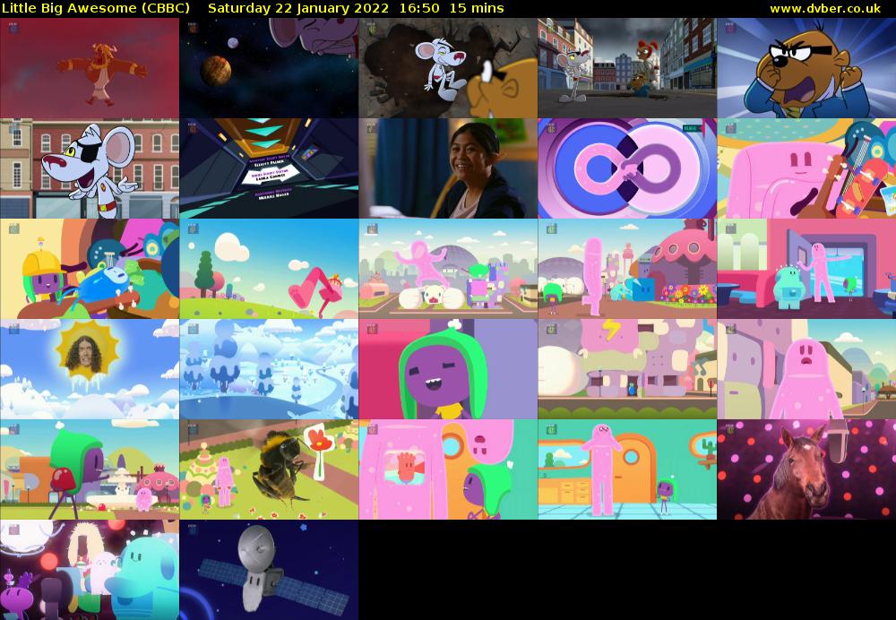 Little Big Awesome (CBBC) Saturday 22 January 2022 16:50 - 17:05