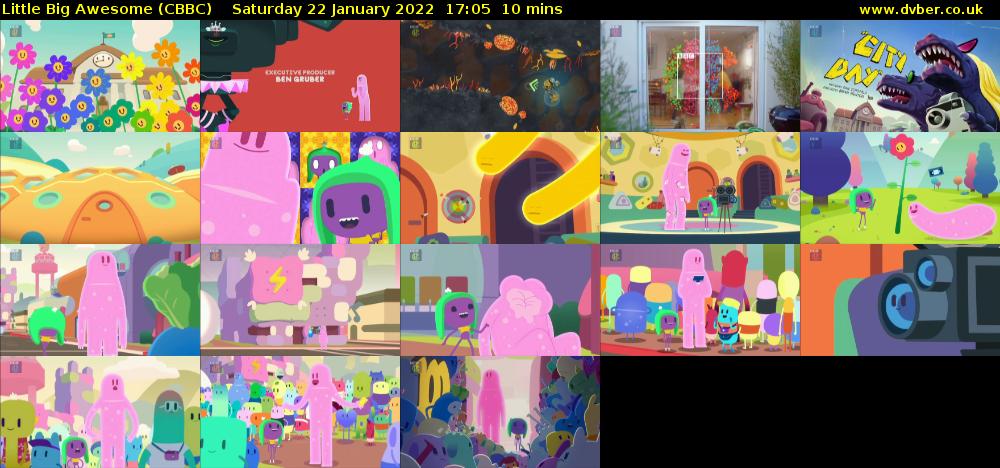 Little Big Awesome (CBBC) Saturday 22 January 2022 17:05 - 17:15