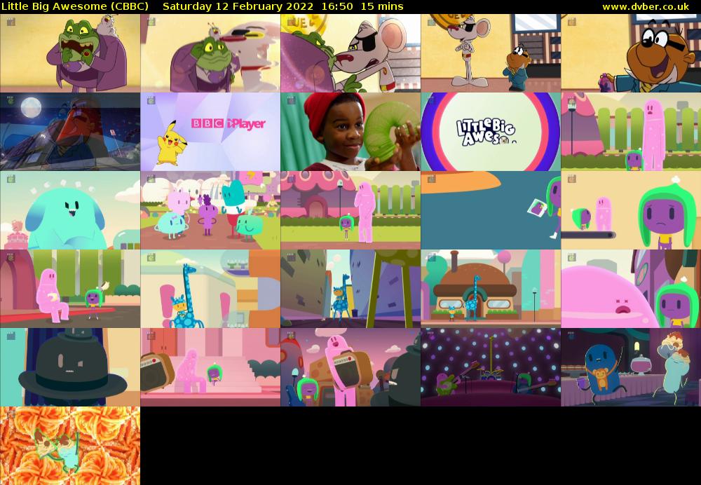 Little Big Awesome (CBBC) Saturday 12 February 2022 16:50 - 17:05