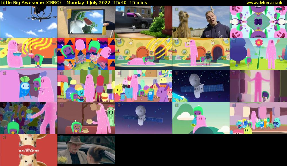 Little Big Awesome (CBBC) Monday 4 July 2022 15:40 - 15:55