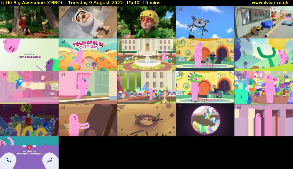 Little Big Awesome (CBBC) Tuesday 9 August 2022 15:40 - 15:55