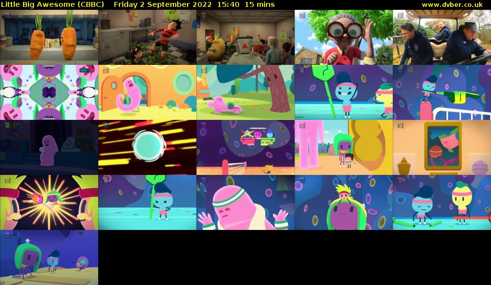 Little Big Awesome (CBBC) Friday 2 September 2022 15:40 - 15:55
