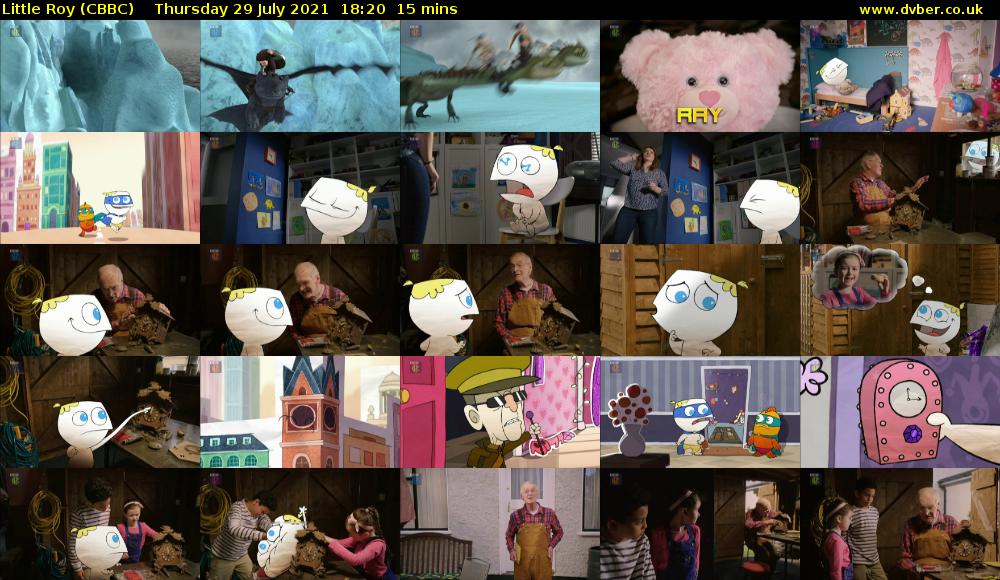 Little Roy (CBBC) Thursday 29 July 2021 18:20 - 18:35