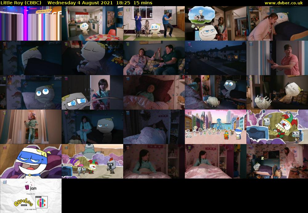 Little Roy (CBBC) Wednesday 4 August 2021 18:25 - 18:40