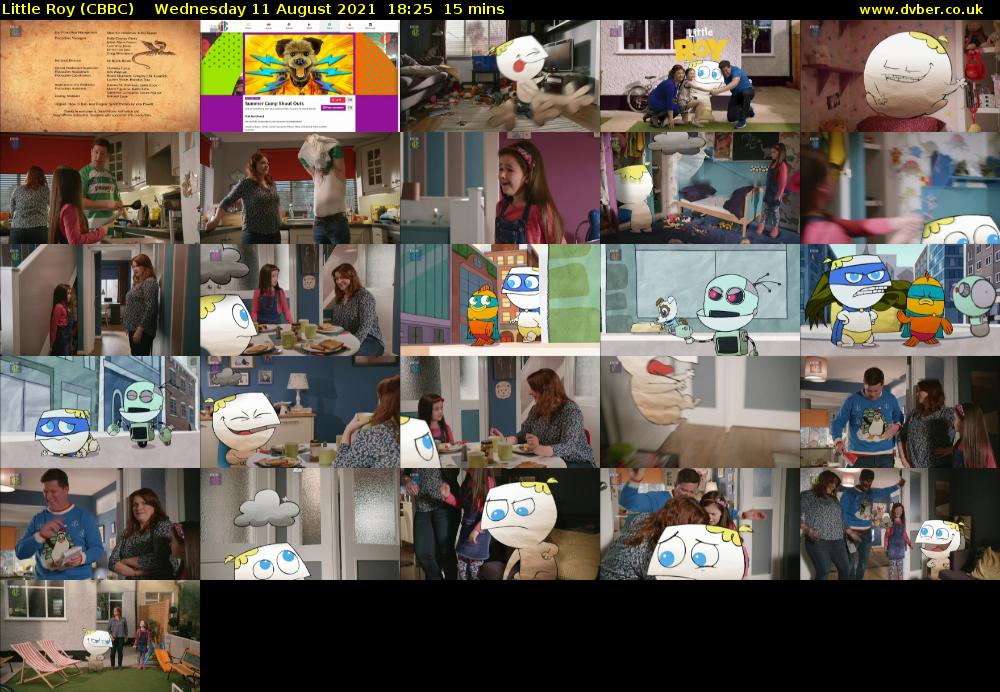 Little Roy (CBBC) Wednesday 11 August 2021 18:25 - 18:40