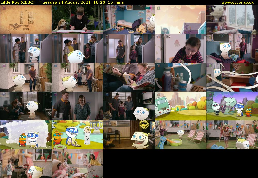Little Roy (CBBC) Tuesday 24 August 2021 18:20 - 18:35