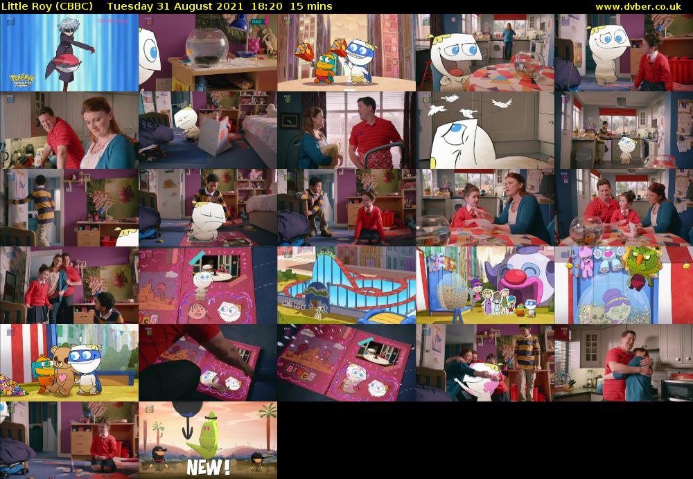 Little Roy (CBBC) Tuesday 31 August 2021 18:20 - 18:35