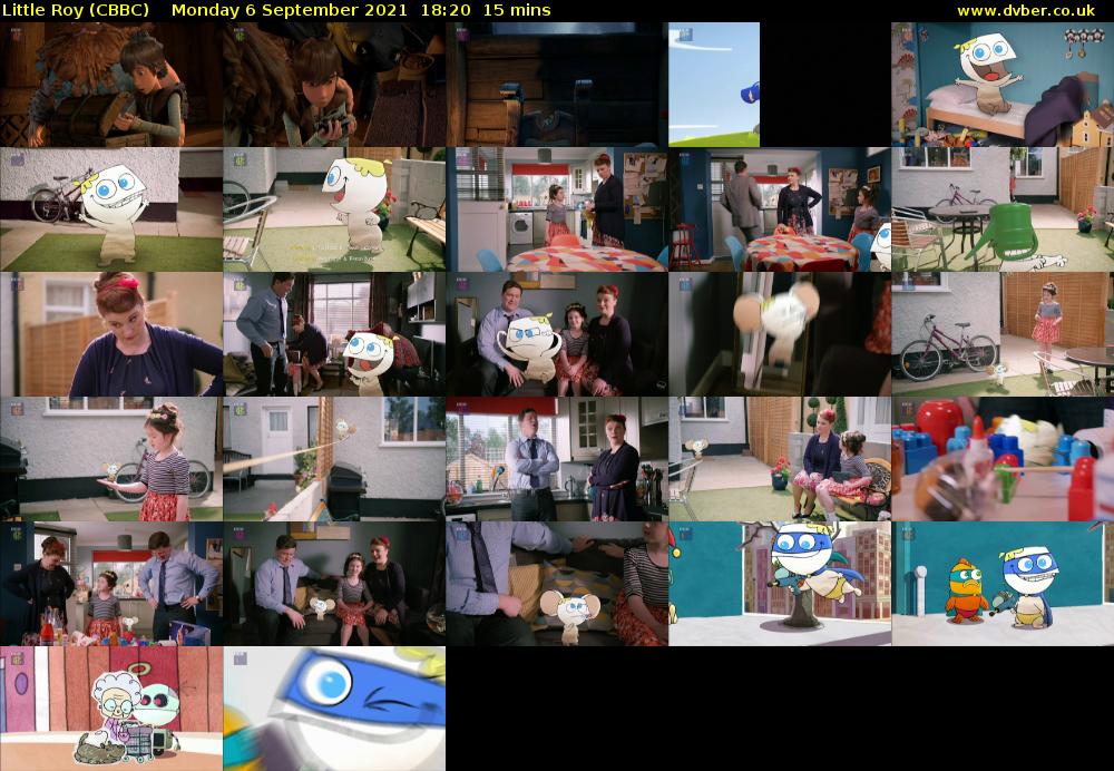 Little Roy (CBBC) Monday 6 September 2021 18:20 - 18:35