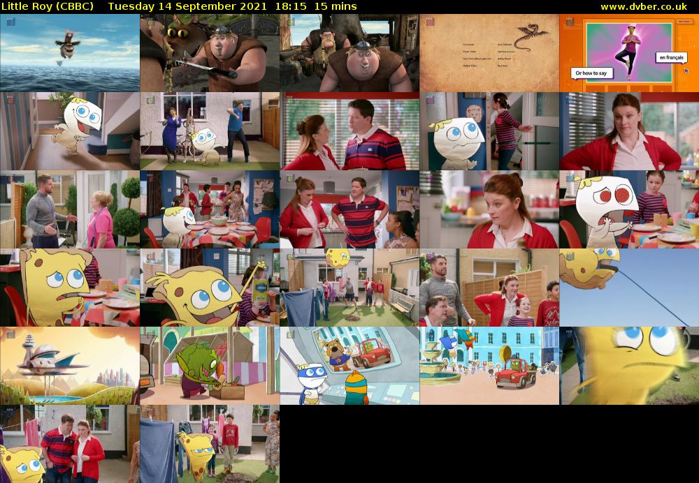Little Roy (CBBC) Tuesday 14 September 2021 18:15 - 18:30
