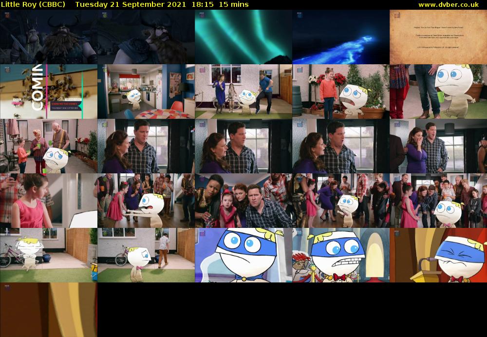 Little Roy (CBBC) Tuesday 21 September 2021 18:15 - 18:30