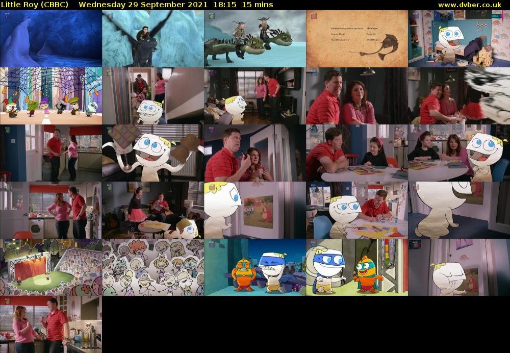 Little Roy (CBBC) Wednesday 29 September 2021 18:15 - 18:30