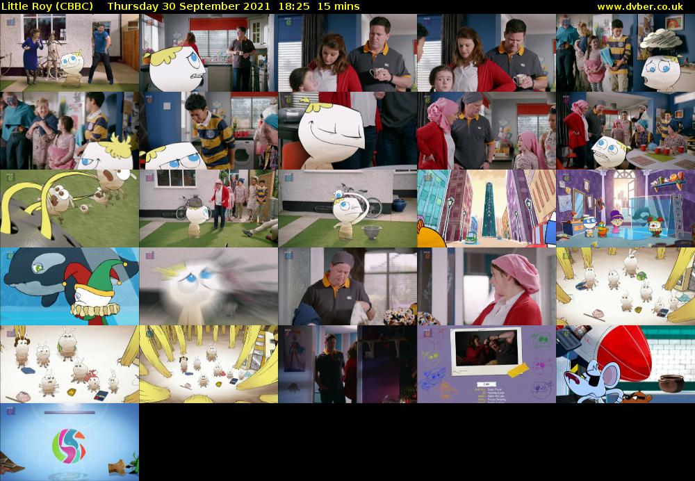 Little Roy (CBBC) Thursday 30 September 2021 18:25 - 18:40