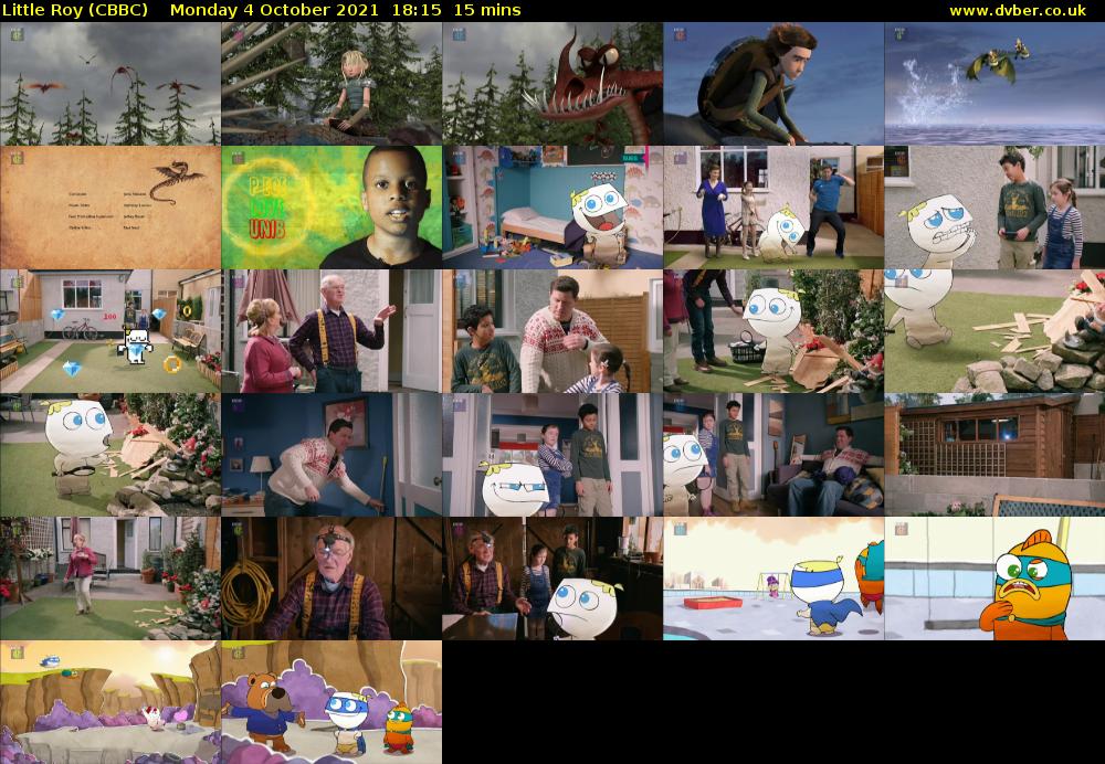 Little Roy (CBBC) Monday 4 October 2021 18:15 - 18:30